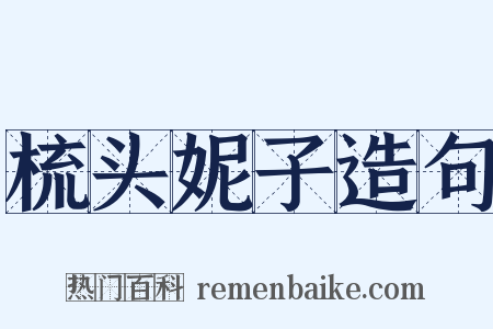 梳头妮子造句是什么意思的图片